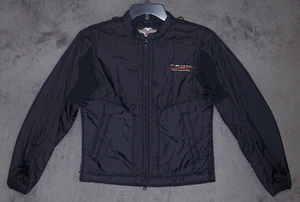 Harley Davidson Jacket Womens Medium Black Qulited Full Zip FXRG Biker Ladies - Picture 1 of 13