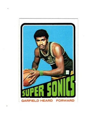 1972 Topps GARFIELD HEARD RC ROOKIE #98 EX--Supersonics!! - Image 1 of 2
