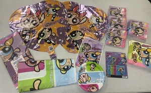 Power Puff Girls Birthday Party Supplies Lot Y2K 2000 Vintage - Picture 1 of 10