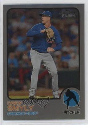 2022 Topps Heritage High Number Chrome Silver Bordered Refractor /373 Drew Smyly - Image 1 of 2