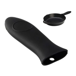 Porta a manico caldo in silicone (nero) Porta a manico caldo manici di pentole - Foto 1 di 5