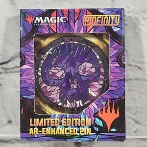 Magic: The Gathering PinFinity Stained Glass Swamp AR Pin #62 Limited Edition - Picture 1 of 3