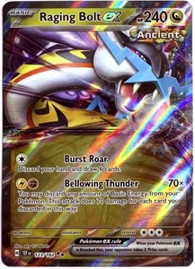 TEF EN - 123/162 Furienblitz EX / Raging Bolt EX Gewalten der Zeit Pokémon Karte - Picture 1 of 1