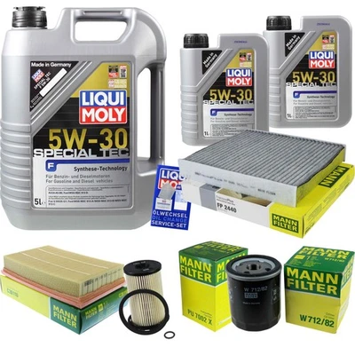 INSPEKTIONSKIT FILTER LIQUI MOLY ÖL 7L 5W-30 für Ford Focus II Turnier DA_ 1.8 - Bild 1 von 4