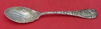 Chrysanthemum by Durgin Sterling Silver Melon Spoon Flowers In Bowl 5 3/4" - Image 1 of 2