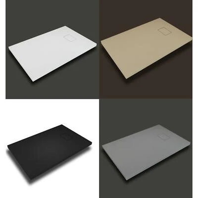 Receveur de douche  SMC  en fibre de verre effet pierre avec bonde inclus H. 2.6 - Bild 1 von 4