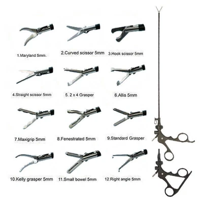 Instrumentos cirúrgicos pinça tesoura dissecadores grama laparoscopia - Imagem 1 de 4
