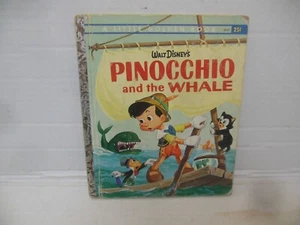 Walt Disney's PINOCCHIO & THE WHALE little golden book FIRST "A" EDITION - Bild 1 von 5