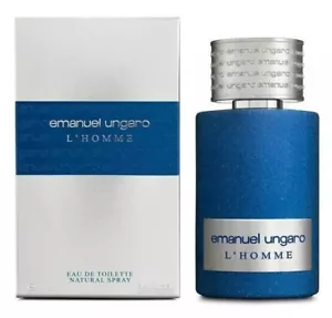 Nuevo eau de toilette en spray Emanuel Ungaro L'Homme 100 ml / 3,4 fl. oz EDT para hombres - Imagen 1 de 1
