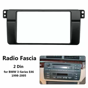 Autoradio Radio Blende Blende Platte Rahmen 2 DIN für BMW 3er E46 1998-2005 - Bild 1 von 5