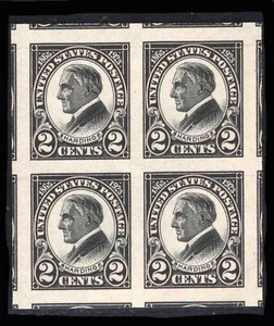 MOMEN: US STAMPS #611 BLOCK MINT OG NH GEM PSE CERT LOT #79297 - Picture 1 of 3