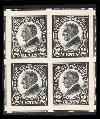 MOMEN: US STAMPS #611 BLOCK MINT OG NH GEM PSE CERT  LOT #79297 - Image 1 of 3