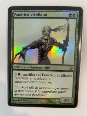 MTG SPANISH FOIL DARKSTEEL VIRIDIAN ZEALOT NM MAGIC THE GATHERING GREEN RARE - Image 1 of 4