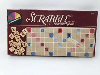 Scrabble Crossword Game - 1982 Vintage Used Complete - No.17 - Image 1 of 4