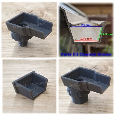 UPFY Greenhouse Gutter Outlets Blank End Hose For Water Butt Plants Watering 172311