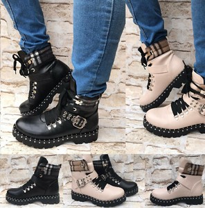 Biker Boots Damen Nieten Gunstig Kaufen Ebay