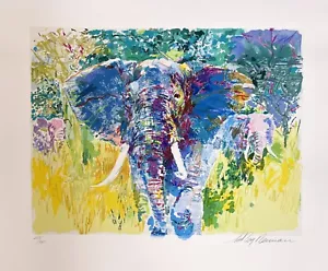 LeRoy Neiman "Bull Elephant" 1997 Hand Signed Serigraph - Picture 1 of 1