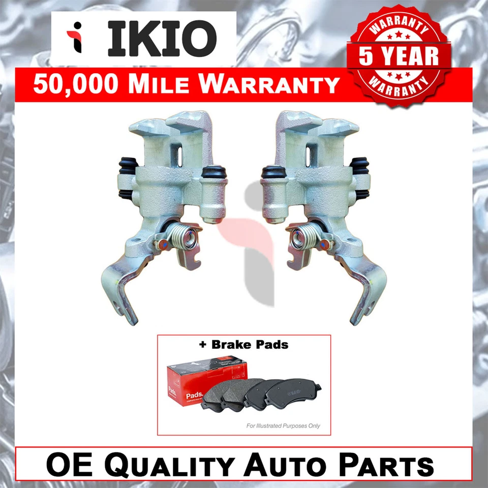 Se adapta a pinzas de freno + pastillas traseras Ikio para Mazda 323 1998-2004 Premacy 1999-2005 Foto 1 de 1