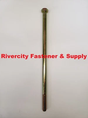RIVERCITY FASTENER & SUPPLY (1) M12-1.75x300 mm Bolt / Hex Head Cap Screws DIN 931 Grade 10.9 12mm x 300mm Z