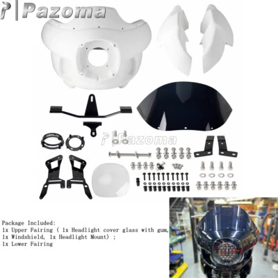 Carenado superior e inferior con kit de montaje para Harley Dyna Low Rider S FXDLS 2016-2017 Foto 1 de 4