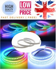 WS2812B RGB LED Strip 30/60/144 LEDs 5050 ws2812 IC Individual Addressable DC5V - Picture 1 of 84