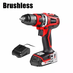 MATRIX BRUSHLESS 20v Cordless Lithium Drill KIT incl 4Ah Battery& rapid Charger - Picture 1 of 7