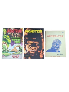 Werwolves & Monsters Horror Monster Books Monstruo! 3 Book Bundle - Perfect Gift - Picture 1 of 7