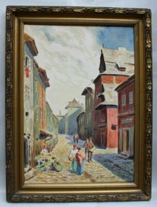 Aquarell Stanislaw Ignacy FABIJANSKI PORAJ Stadtansicht Krakau Polen 1865-1947 - Bild 1 von 8