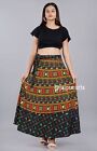 Warp Skirt Indian Women&#39;s Cotton Elephant Mandala Long Gown Vintage Maxi Dress