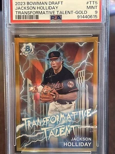 2023 Bowman Draft Jackson Holliday Transformative Talent Gold /50 RC TT5 PSA 9 - Bild 1 von 4