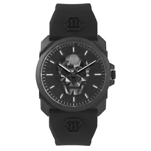 Philipp Plein Wrist Watch the $ Kull King PWLAA0422 Silicone, Black - Picture 1 of 5