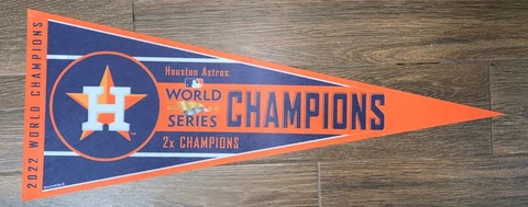 HOUSTON ASTROS 2022 World Series Champions Classic Pennant Cover