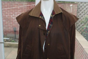 Herren Backhouse Barbour A1300 C38 Town & Country Wachsjacke Braun Small S - Bild 1 von 16