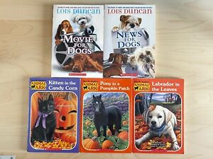 **GOOD CONDITION** BUNDLE: 3 Animal Ark Books AND 2 Movie/News for Dogs Books