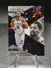 2022-23 Panini Black Spencer Dinwiddie 6/8 Quartz SSP Nets #43