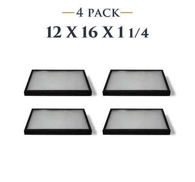 4 Pack of 12 x 16 x 1 1/4 Riker Display Cases Boxes for Collectibles Arrowheads - Image 1 of 3
