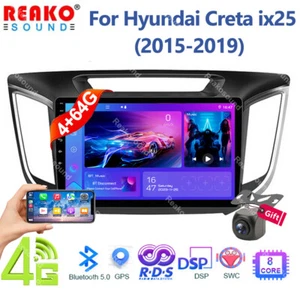 10.1'' 4+64G CarPlay For Hyundai Creta ix25 2015-19 Android Car Radio GPS Stereo - Picture 1 of 15