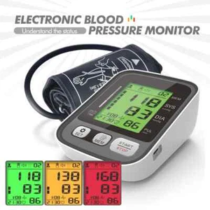 Upper Arm Automatic Blood Pressure Monitor BP Sphygmomanometer Meters Tonometer - Picture 1 of 20