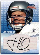 1999 Fleer Focus Fresh Ink #NNO JON KITNA Auto  Seattle Seahawks Football Card 