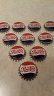 10 Vintage Pepsi Cola Bottle Caps Cork Unused Mint