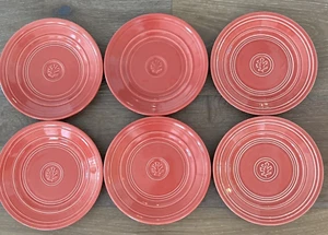 "JUEGO DE 6 platos de almuerzo ensalada Dansk CRAFTMARK AMAPOLA (ROJO) 8-7/8"; Portugal - Imagen 1 de 5