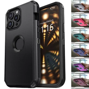 Funda híbrida resistente para teléfono Apple iPhone 15/15+/15 Plus/15 Pro/15 Pro Max - Imagen 1 de 54