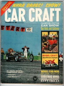 Car Craft Dec 1962 Custom Car Show NHRA Drags - Model Championship - 1957 Chevy - Foto 1 di 5