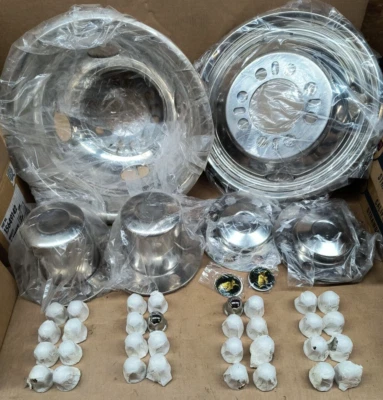 Ford Dodge F350 16" 8 Lug 1992-up Super Duty Dually Stainless Simulators 3500 - Imagem 1 de 4