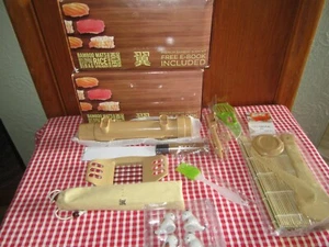 2 Box's Alas Complete 20 Piece Sushi Making Kit for Beginners & Pros w/ Knife... - Picture 1 of 8