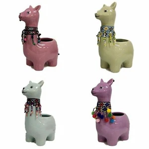 Ceramic Pot Lama Llama Cacti Succulent Plant Pot Flower Planter Garden Decor - Picture 1 of 5