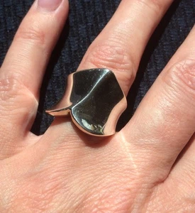 925 Sterling Silver Shiny Forgive Classic Ring Size 5.75 - Picture 1 of 4