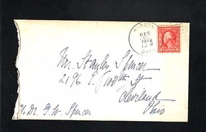 Hudson, Ohio--1912 Duplex Hand Cancel Cover - Picture 1 of 1