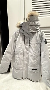 LANGFORD PARKA BLACK LABEL FUSION FIT CANADA GOOSE, Grey, Size S, Authentic - Picture 1 of 9