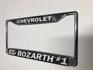 1-CHEVROLET STAINLESS STEEL CHROME METAL LICENSE PLATE FRAME ED BOZARTH #1vintag - Bild 1 von 9